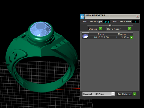 Akar Ruby Ring 3D Printable Model Modèles 3D en vedette