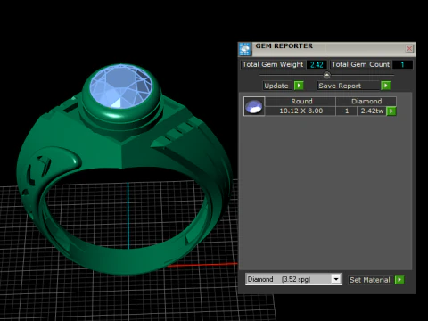 Akar Ruby Ring 3D Printable Model 3D Print Model