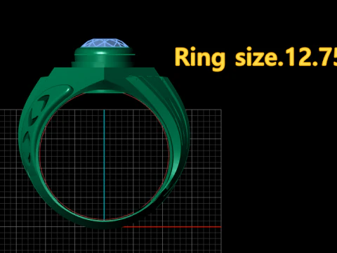 Akar Ruby Ring 3D Printable Model 3D Print Model