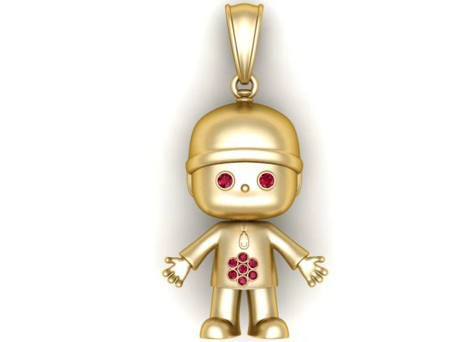 Baby Pendant 3D Printable Model 3D Print Model .c4d .max .obj .3ds .fbx .stl .blend 