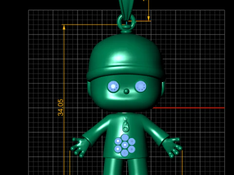 Baby Pendant 3D Printable Model 3D Print Model