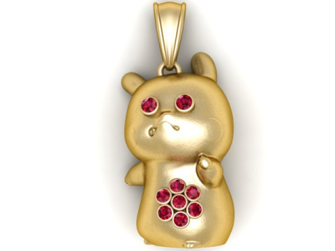Pikachu Baby Pendant 3D Printable Model Model do druku 3D
