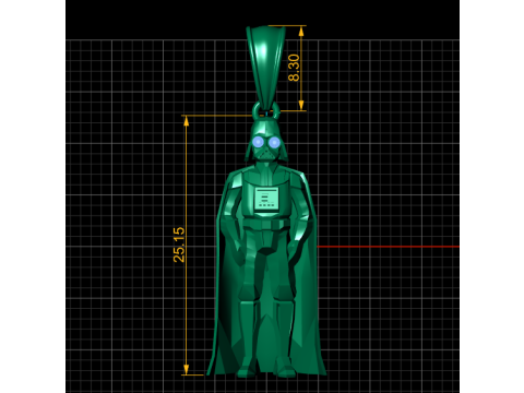 The Sith Sentinel Pendant 3D Printable Model 3D Принт Модель