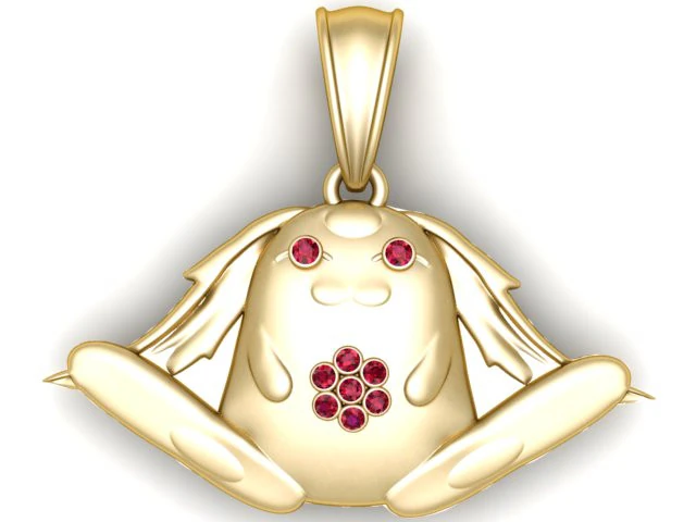 Fleurabubu Pendant 3D Printable Model 3D Print Model .c4d .max .obj .3ds .fbx .stl .blend 