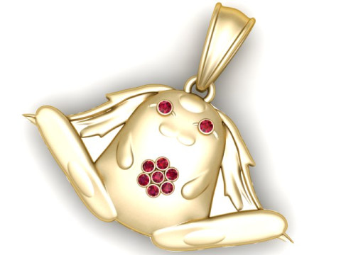 Fleurabubu Pendant 3D Printable Model 3D Принт Модель