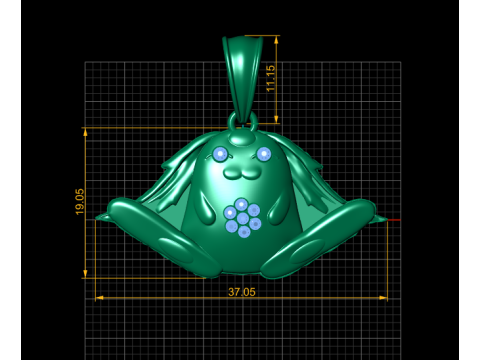 Fleurabubu Pendant 3D Printable Model 3D Принт Модель