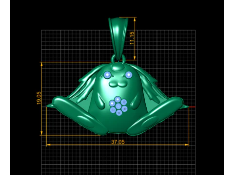 Fleurabubu Pendant 3D Printable Model 3D Print Model