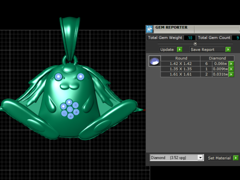 Fleurabubu Pendant 3D Printable Model 3D Принт Модель