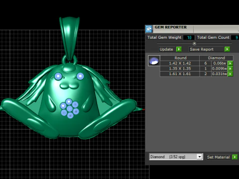 Fleurabubu Pendant 3D Printable Model 3D Print Model