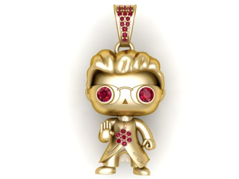 Funko Pop Figure Pendant 3D Printable Model 3D Принт Модель