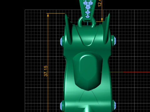 Batman Car Pendant 3D Printable Model 3D Print Model