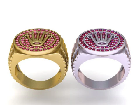 Crown Ring 3D Printable Model 3D Print Model