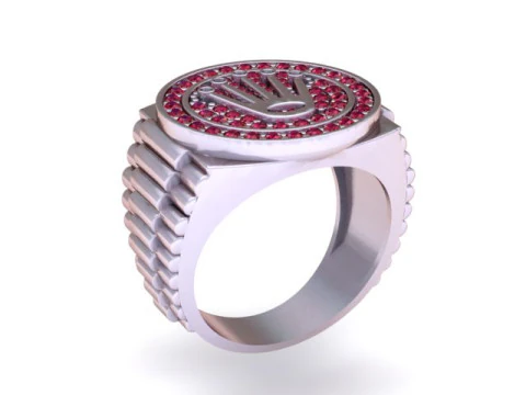 Crown Ring 3D Printable Model 3D Print Model