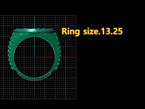 Crown Ring 3D Printable Model Model Cetak 3D