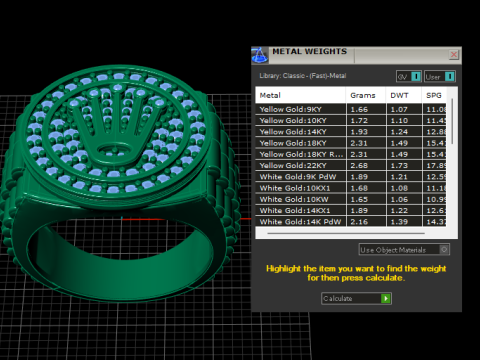 Crown Ring 3D Printable Model Model Cetak 3D