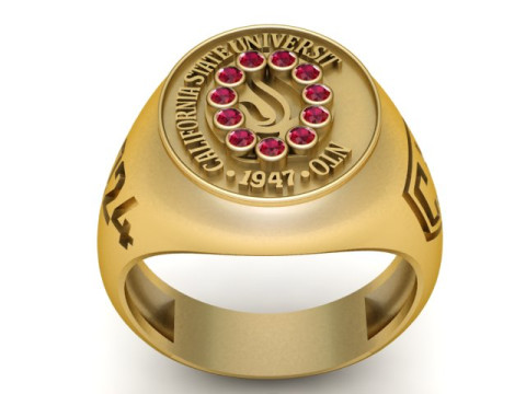 California State University Ring 3D Printable Model 3D Принт Модель