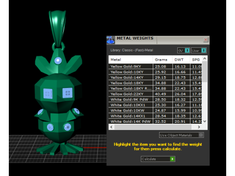 Gilded Golem Pendant 3D Printable Model Model Cetak 3D