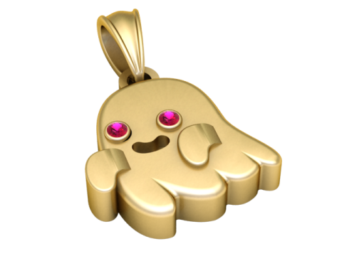 Flying Ghost Pendant 3D Printable Model 3D printmodel