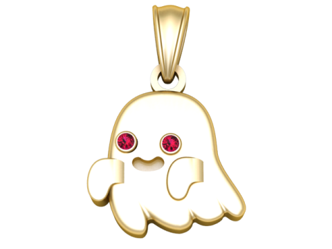 Flying Ghost Pendant 3D Printable Model Modello di stampa 3D