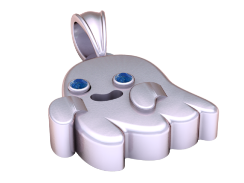 Flying Ghost Pendant 3D Printable Model Modello di stampa 3D