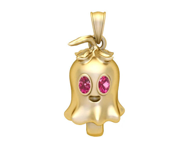 LADY FLYING GHOST PENDANT 3D PRINTABLE MODEL 3D Print Model .c4d .max .obj .3ds .fbx .stl .blend 