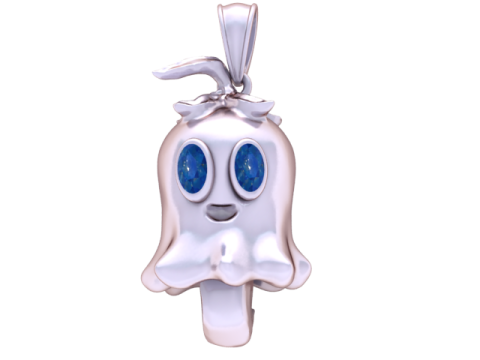 LADY FLYING GHOST PENDANT 3D PRINTABLE MODEL 3D Принт Модель