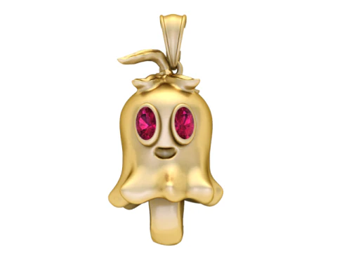 LADY FLYING GHOST PENDANT 3D PRINTABLE MODEL 3D Print Model