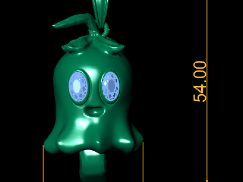 LADY FLYING GHOST PENDANT 3D PRINTABLE MODEL 3D Принт Модель