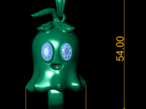 LADY FLYING GHOST PENDANT 3D PRINTABLE MODEL 3D Print Model