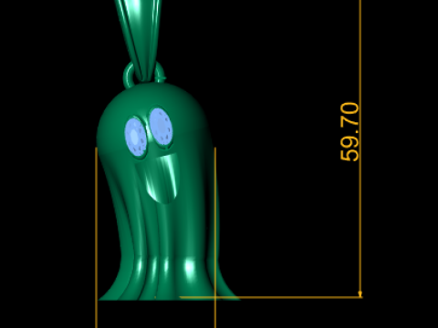 Flying LADY Ghost Pendant 3D Printable Model Model do druku 3D