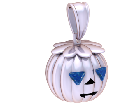 Pumpkin Love Face Pendant 3D Printable Model 3D Принт Модель