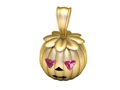 Pumpkin Love Face Pendant 3D Printable Model Modelo de impresión 3D