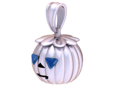Pumpkin Love Face Pendant 3D Printable Model Modelo de impresión 3D