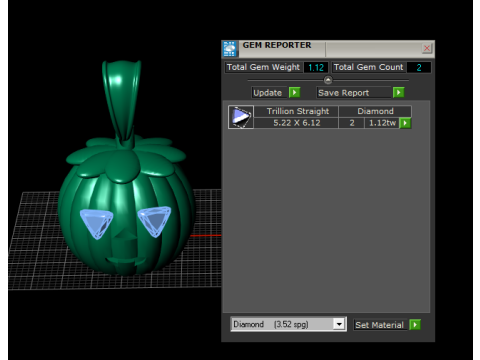 Pumpkin Love Face Pendant 3D Printable Model Modelo de impresión 3D