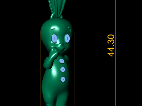 Casper Style Ghost Pendant 3D Printable Model 3D Принт Модель