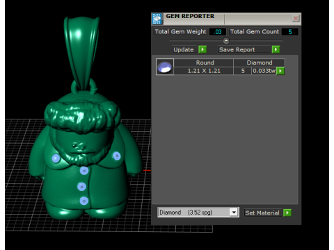 Modello stampabile 3D con ciondolo Babbo Natale Modello di stampa 3D