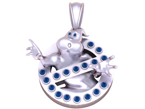 Spooky Sparkle Pendant 3D Printable Model 3D Принт Модель