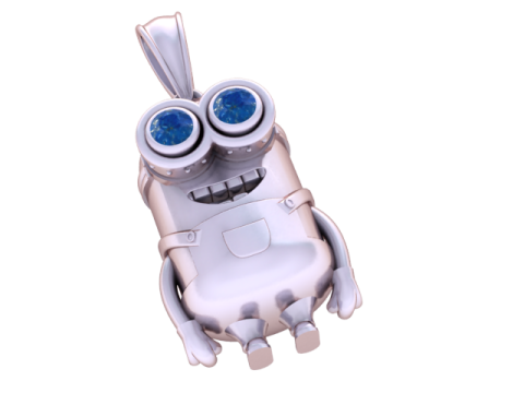 Golden Goggle Guardian Pendant 3D Printable Model 3D printmodel