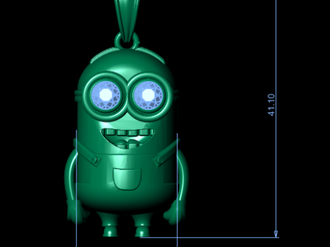 Golden Goggle Guardian Pendant 3D Printable Model 3D printmodel