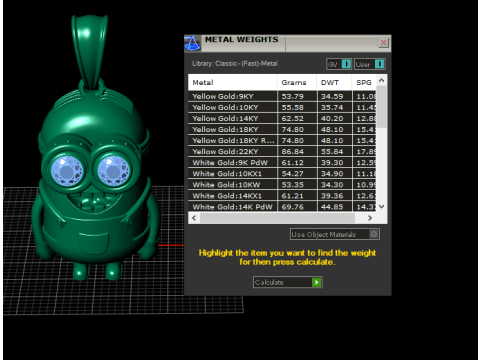 Golden Goggle Guardian Pendant 3D Printable Model 3D printmodel