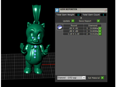 The Dapper Piglet Pendant 3D Printable Model 3D Print Model