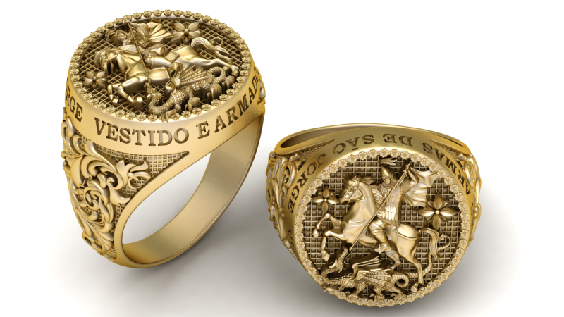 Lydda Faith Ring Elegant 3D Printable Jewelry Model Modelo de impresión 3D .c4d .max .obj .3ds .fbx .stl .blend