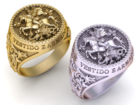Lydda Faith Ring Elegant 3D Printable Jewelry Model Modelo de impresión 3D