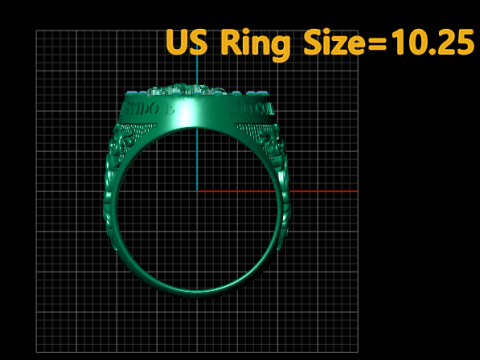 Saint George Valor Signet Ring 3D Printable Model Modelo de impresión 3D