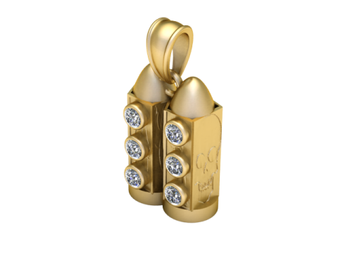 Stellar Jet Rocket Pendant 3d printable model 3D Print Model