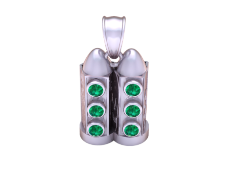 Stellar Jet Rocket Pendant 3d printable model 3D Print Model