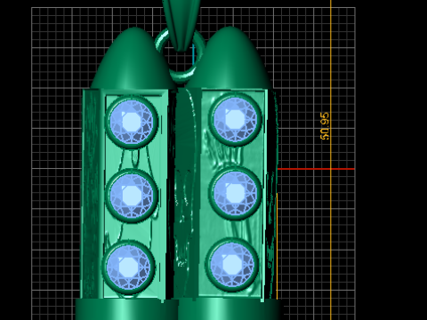 Stellar Jet Rocket Pendant 3d printable model 3D Print Model