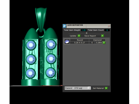 Stellar Jet Rocket Pendant 3d printable model 3D Print Model