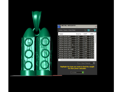 Stellar Jet Rocket Pendant 3d printable model 3D Print Model