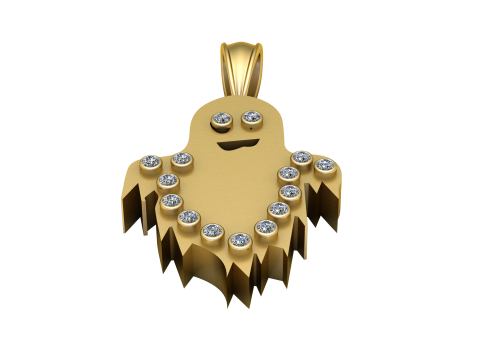 Ghostly Glam Pendant 3d printable model 3D Принт Модель